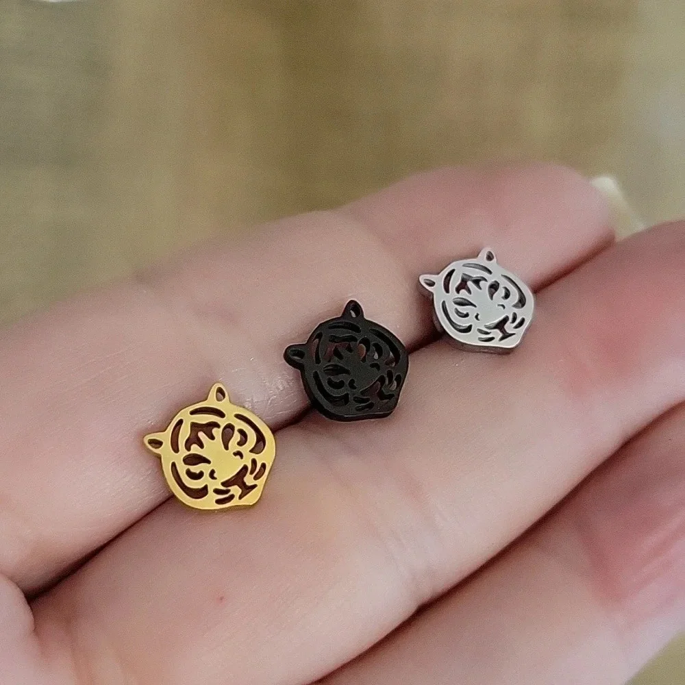 Tiger Stud Earrings, choice of color